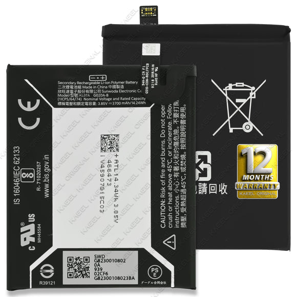 KAEEL ORIGINAL G020A-B - 3700mAh Genuine Replacement for Google Pixel 3a XL - with 12 Months Warranty*
